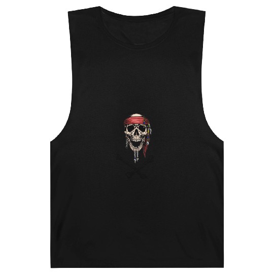 Pirate Skull and Crossbones Barnard Tanks