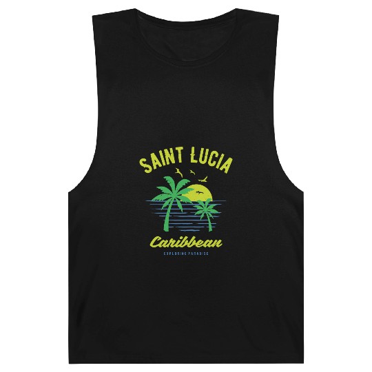 Saint Lucia Caribbean Paradise Gift and Souvenir Barnard Tanks