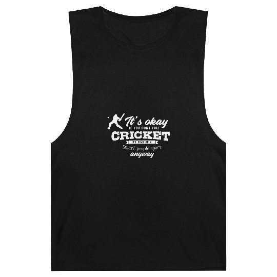 Cricket Team Gift Funny Cricket Player Barnard Tanks