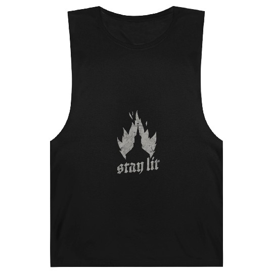 Occult Burning Church - Unholy Satanic Devil Barnard Tanks