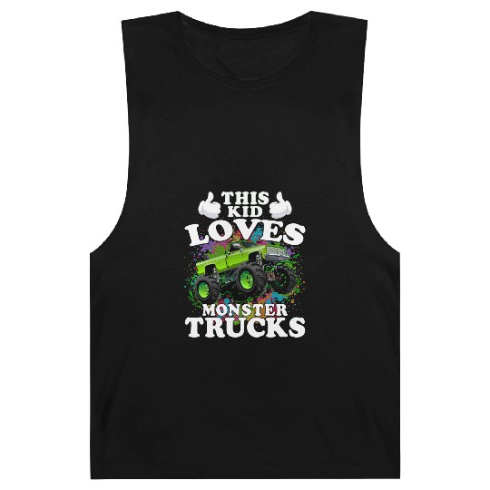 This Kid Loves Monster Trucks Barnard Tanks