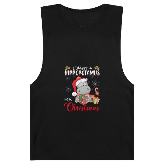 I Want A Hippopotamus For Christmas Xmas Hippo Barnard Tanks