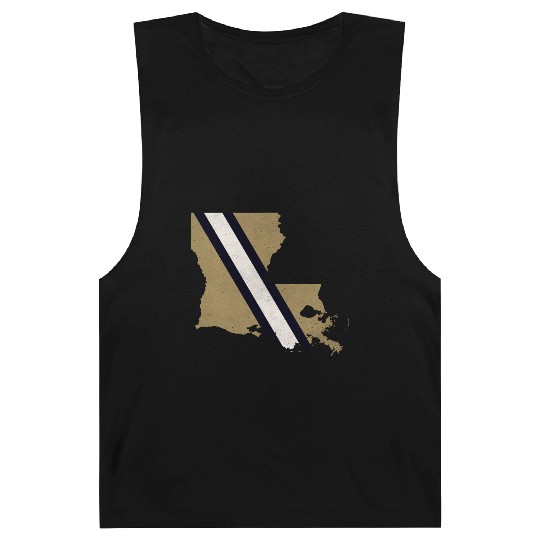 new orleans louisiana helmet stripe Barnard Tanks