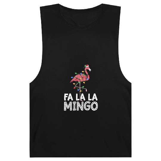 Fa La La Mingo Flamingo Christmas Tree Lights Barnard Tanks