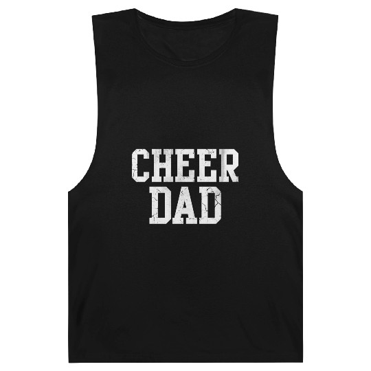 Cheer Dad Cheerleader Cheerleading Father Barnard Tanks