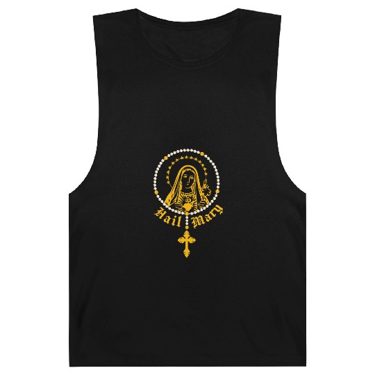 Hail Mary Rosary Prayer Catholic Religion Church Barnard Tanks