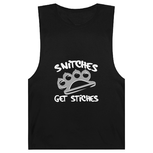 Cool Thug Life Barnard Tanks For Gangster "Snitches Get