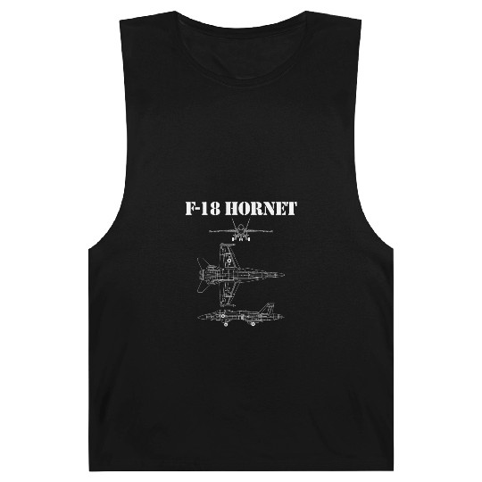 F18 Hornet Airplane Schematic In White F-18 Jet Barnard Tanks