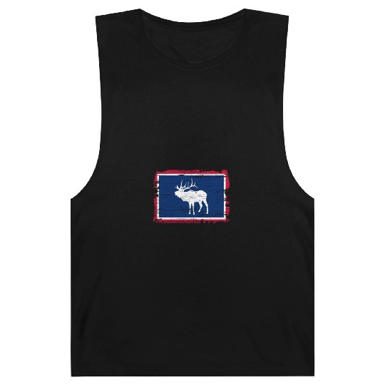 Wyoming Flag Elk Hunting Season For Deer Hunter Barnard Tanks