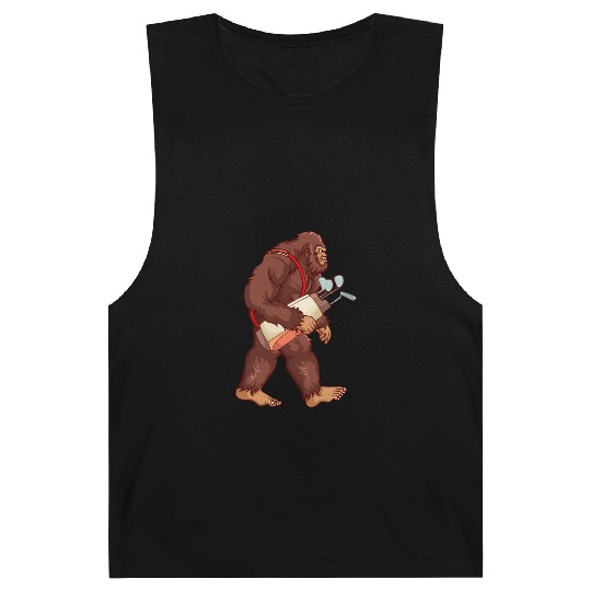 Bigfoot Sasquatch Golf player gift Barnard Tanks