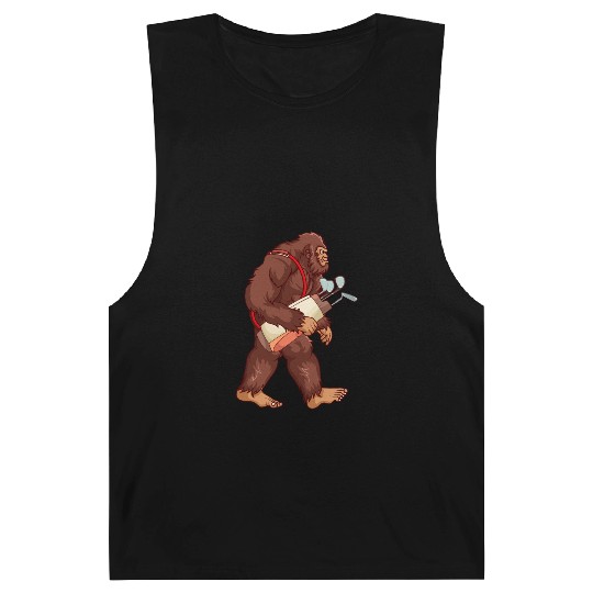 Bigfoot Sasquatch Golf player gift Barnard Tanks