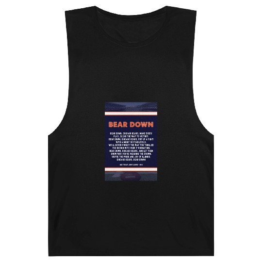 Bear Down Lyrics Poster Barnard Tanks