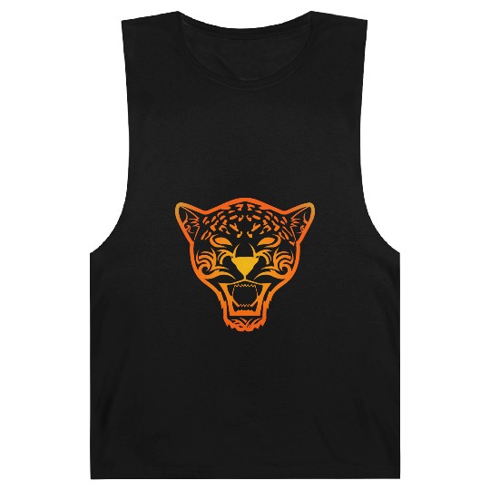 T Tattoo Jaguar Face Gift Idea Barnard Tanks