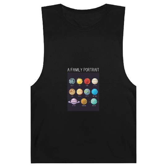 Outer Space Nerd Solar System Planets Sun Moon Barnard Tanks