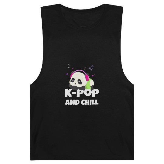 K-POP and chill. Black #2 Barnard Tanks