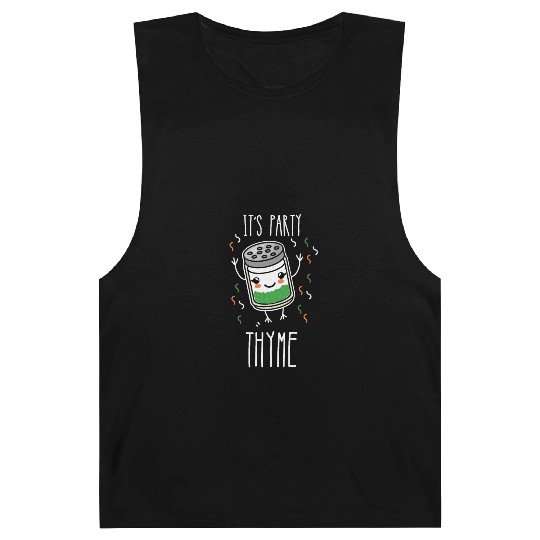 It's Party Thyme Herb Pun Barnard Tanks