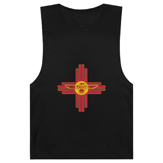 New Mexico Flag Zia Symbol Floral Nature Eagle So Barnard Tanks