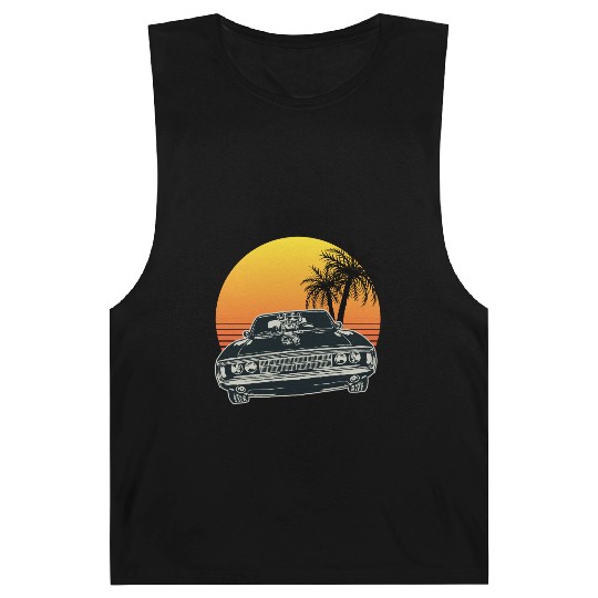 Muscle Car Sunset Barnard Tanks