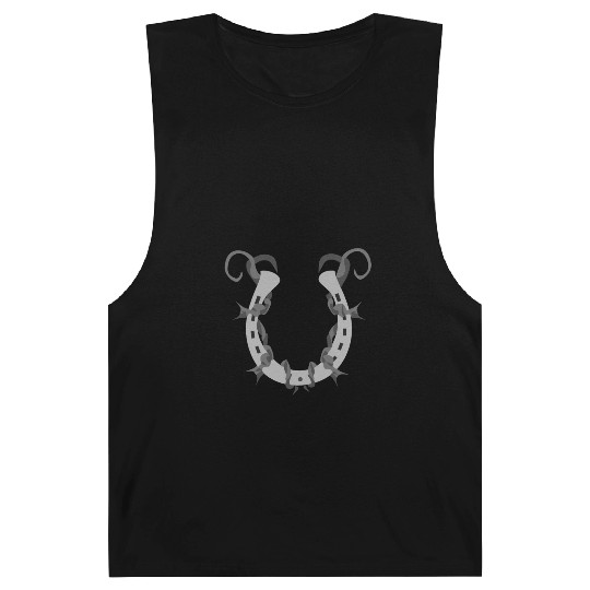 Horseshoe Wrapped in Barbed Wire Barnard Tanks