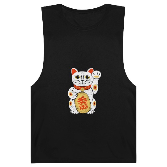 Japan Lucky Cat Japanese Maneki Neko Good Luck Cha Barnard Tanks