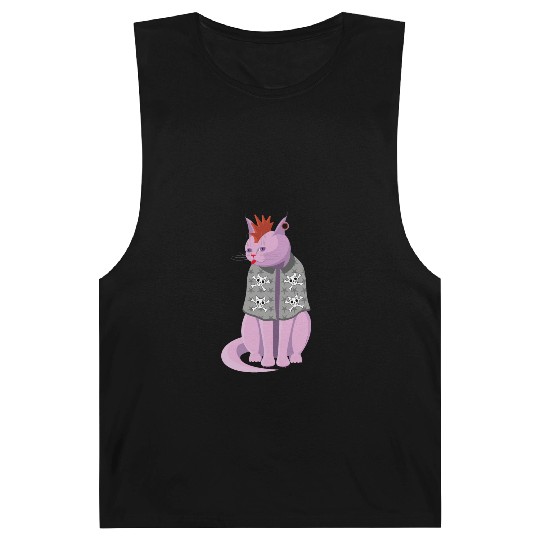 Punk Rock Cat Barnard Tanks