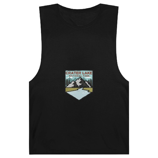 Retro Vintage Crater Lake National Park Gift Barnard Tanks