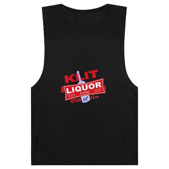 KLIT Liquor parody logo Barnard Tanks