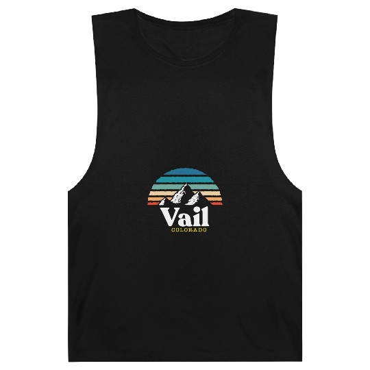 Vail Colorado Usa Ski Resort 1980S Retro Gift Barnard Tanks