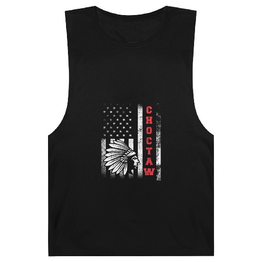 Choctaw Flag US USA Native American Indian Gift Barnard Tanks