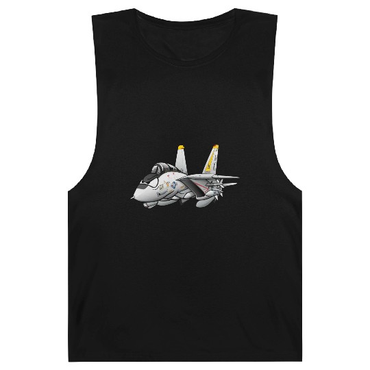 F-14 Tomcat Military Fighter Jet Aircraft Cartoon Barnard Tanks