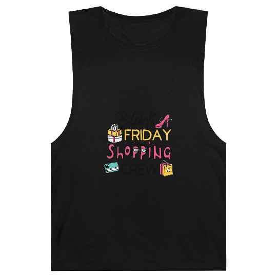 Holiday Shopping Black Friday Shopping Crew Funny Barnard Tanks