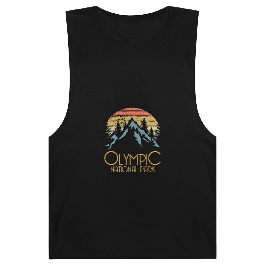 Retro Olympic National Park Washington Mountains S Barnard Tanks