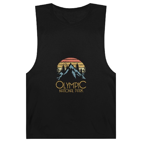 Retro Olympic National Park Washington Mountains S Barnard Tanks