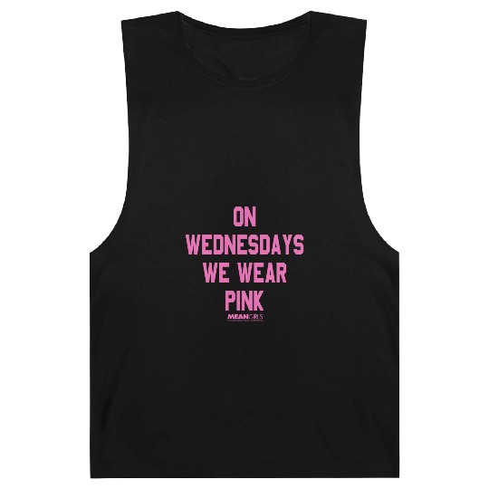 Mean Girls Pink On Wednesday Square Text Barnard Tanks