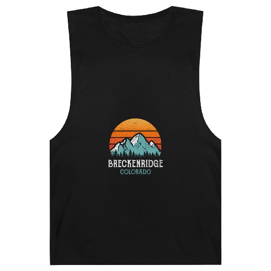 Vintage Breckenridge Barnard Tanks Retro Sun Mountains