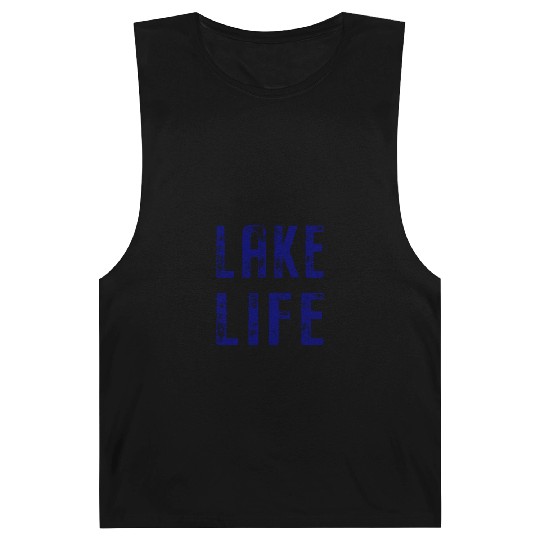 Vintage Distressed Lake Life Barnard Tanks