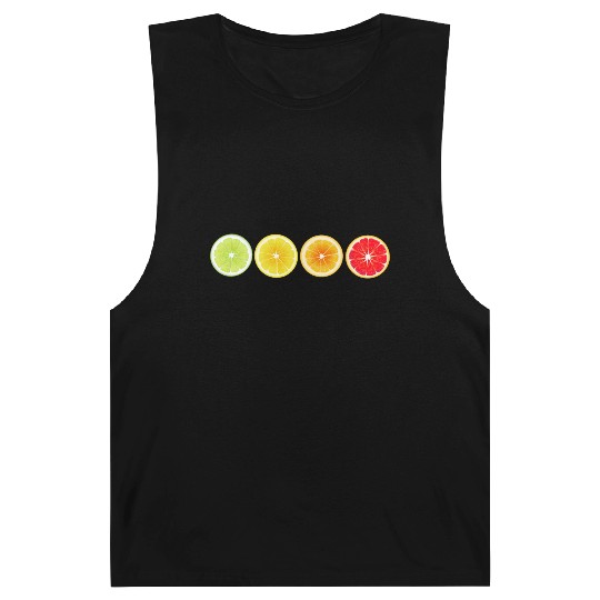 Lime Lemon Orange Vitamin Citrus Wheels of a Barnard Tanks