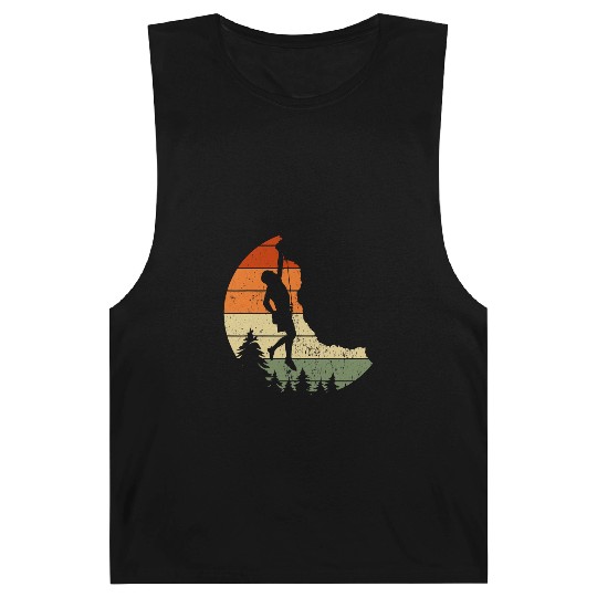 Retro Rock Climbing Vintage Climber Barnard Tanks
