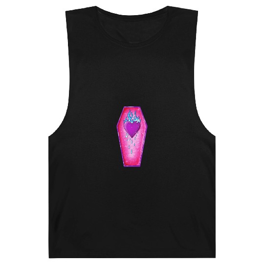 Pastel Goth Love Coffin Heart Barnard Tanks