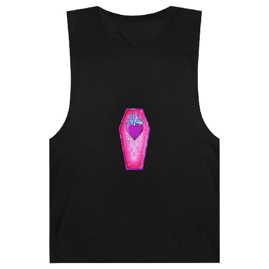 Pastel Goth Love Coffin Heart Barnard Tanks