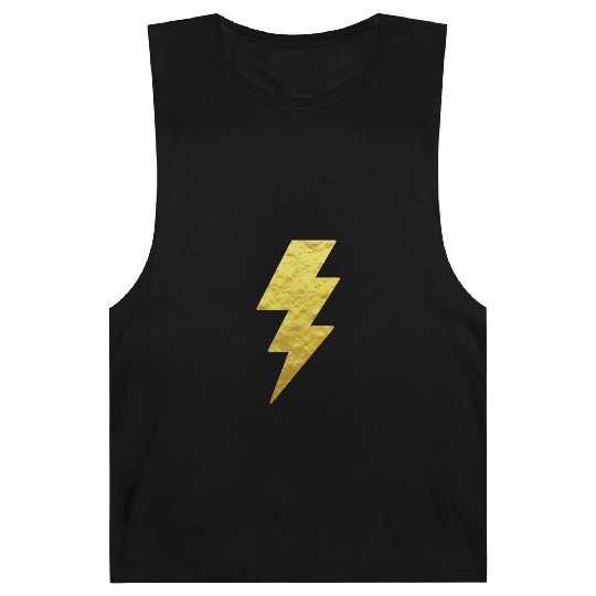 Lightning Bolt Barnard Tanks Gold Printed Top