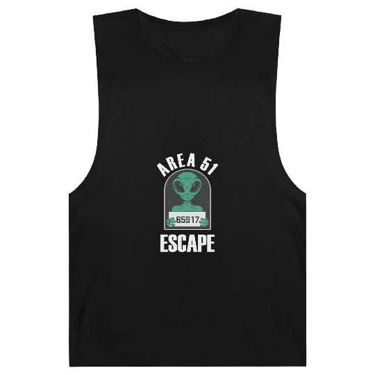Area 51 Alien Mug Shot Escape Science Fiction Barnard Tanks