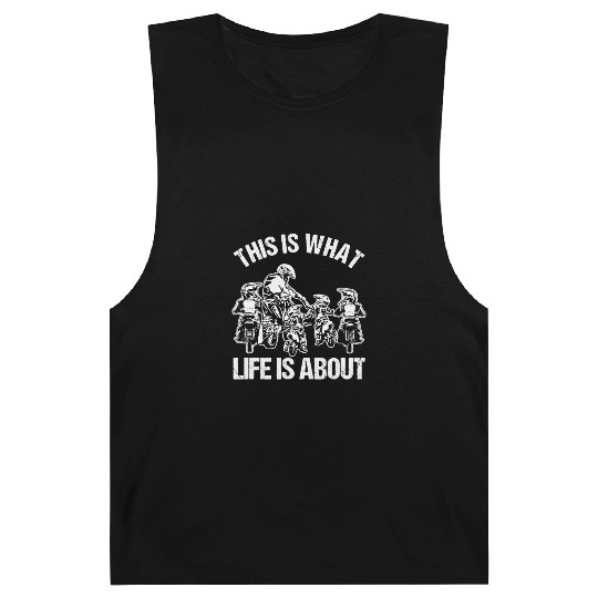 Dirt Bike Dad Motocross Father Motorcycle Son Kids Barnard Tanks