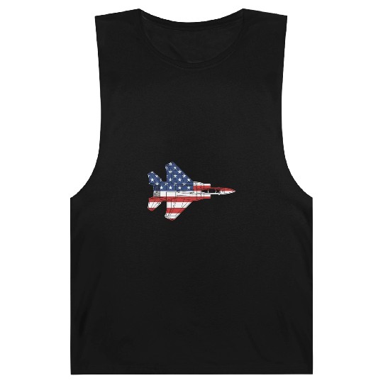 F-15 Eagle Fighter Jet Airplane American Flag F15l Barnard Tanks