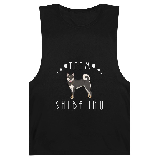 Team Shiba Inu - Black and Tan Barnard Tanks