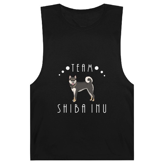 Team Shiba Inu - Black and Tan Barnard Tanks
