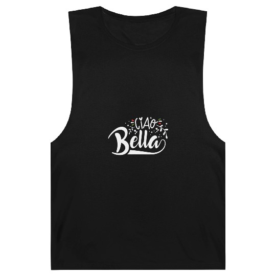 Ciao Bella Italy Quote In Italian Graphic Barnard Tanks