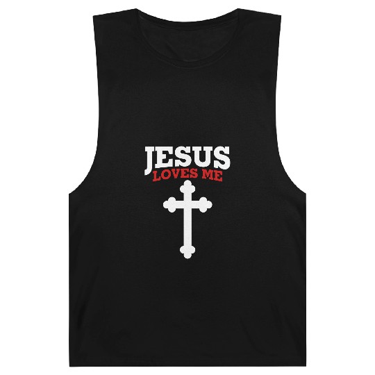 Jesus loves me, Jesus, Christian Barnard Tanks