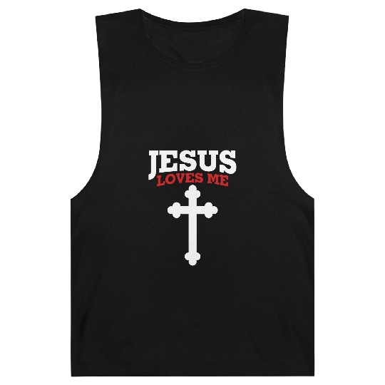 Jesus loves me, Jesus, Christian Barnard Tanks