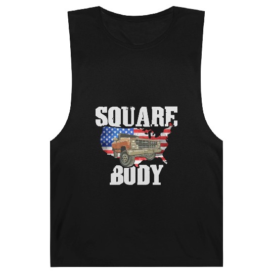 Square Body - American Flag Truck Lovers Barnard Tanks